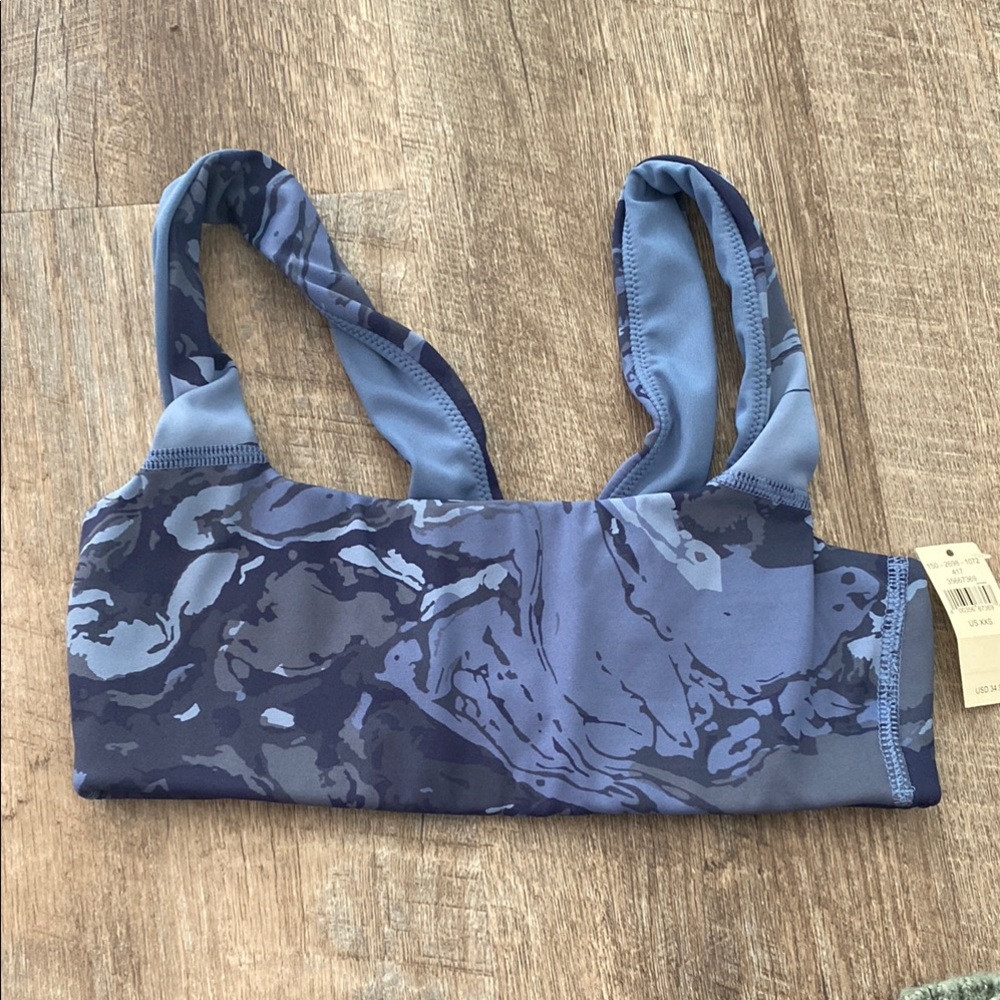 Aerie Kids Swim Bikini - Blue Camouflage